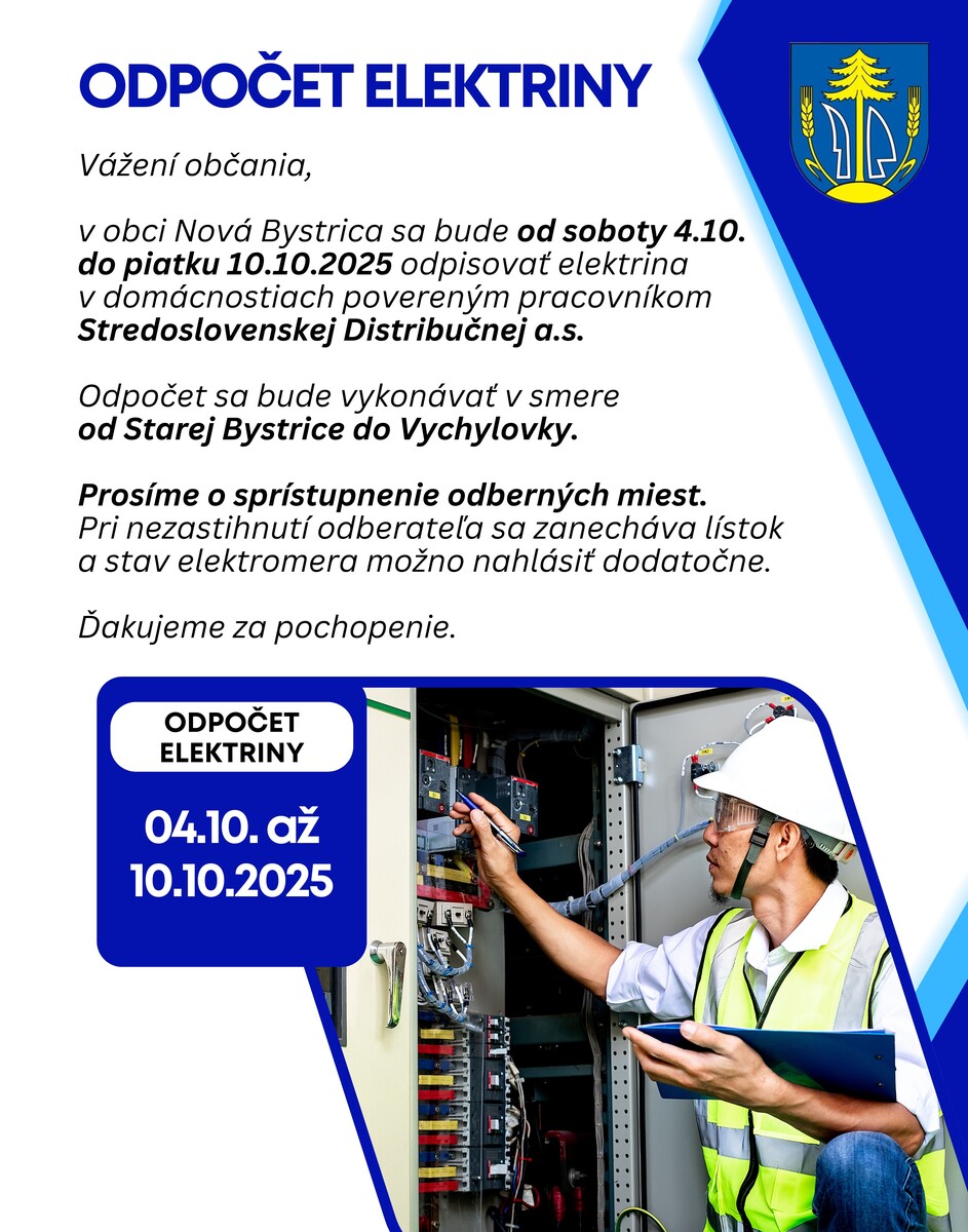 elektrina odpocet