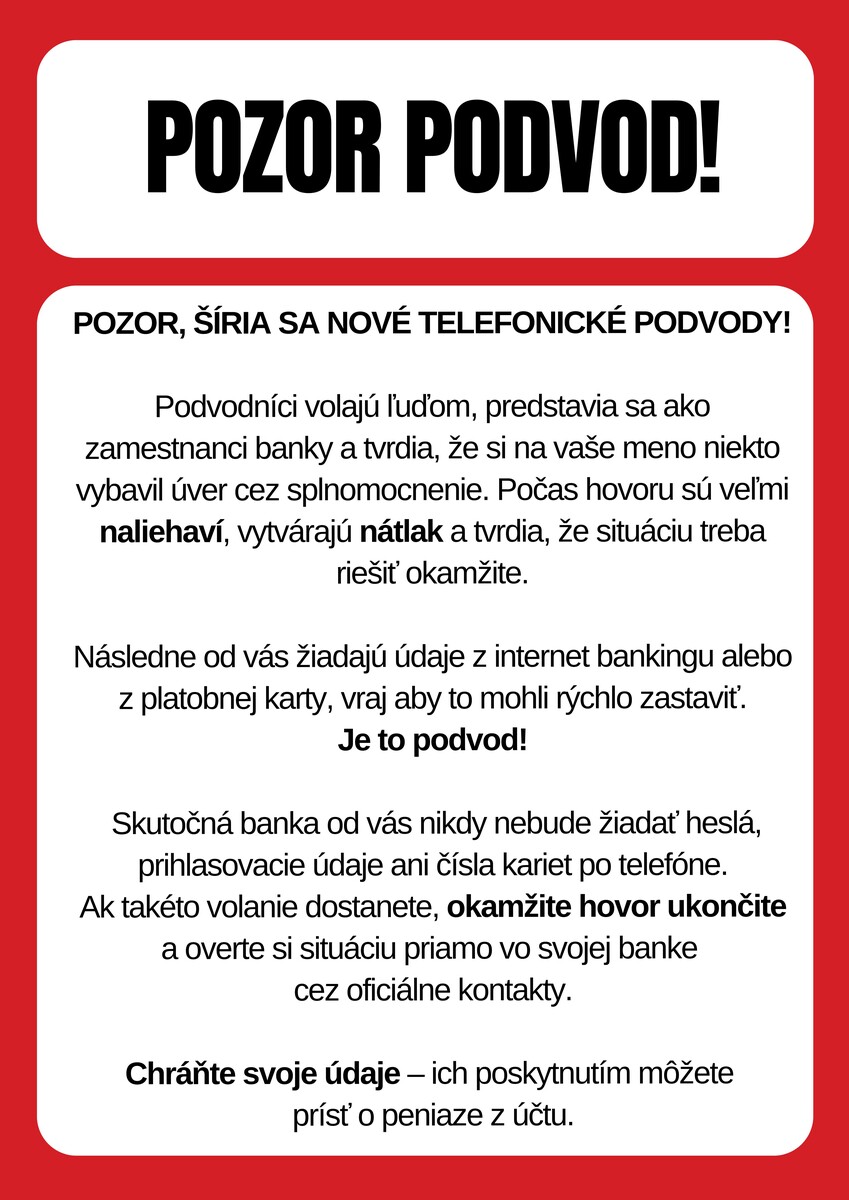 pozor podvod