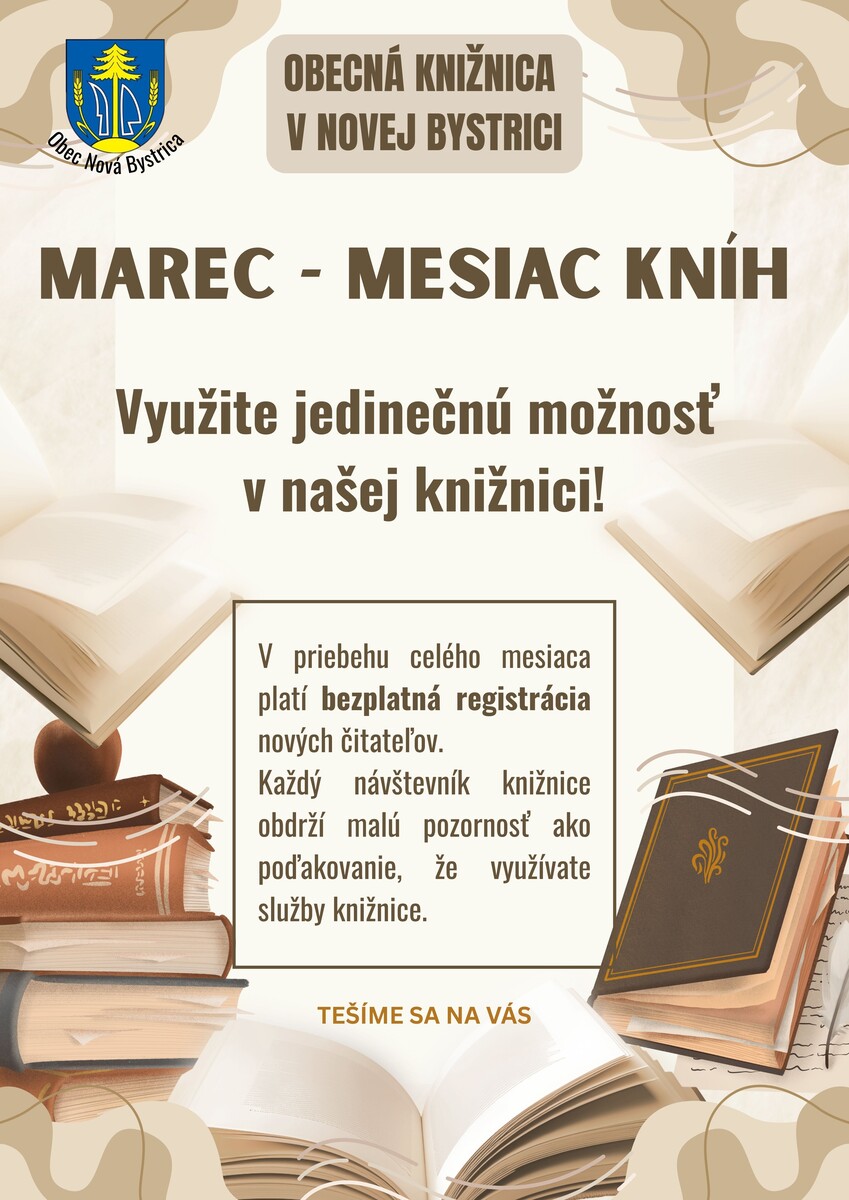 marec mesiac knihyn