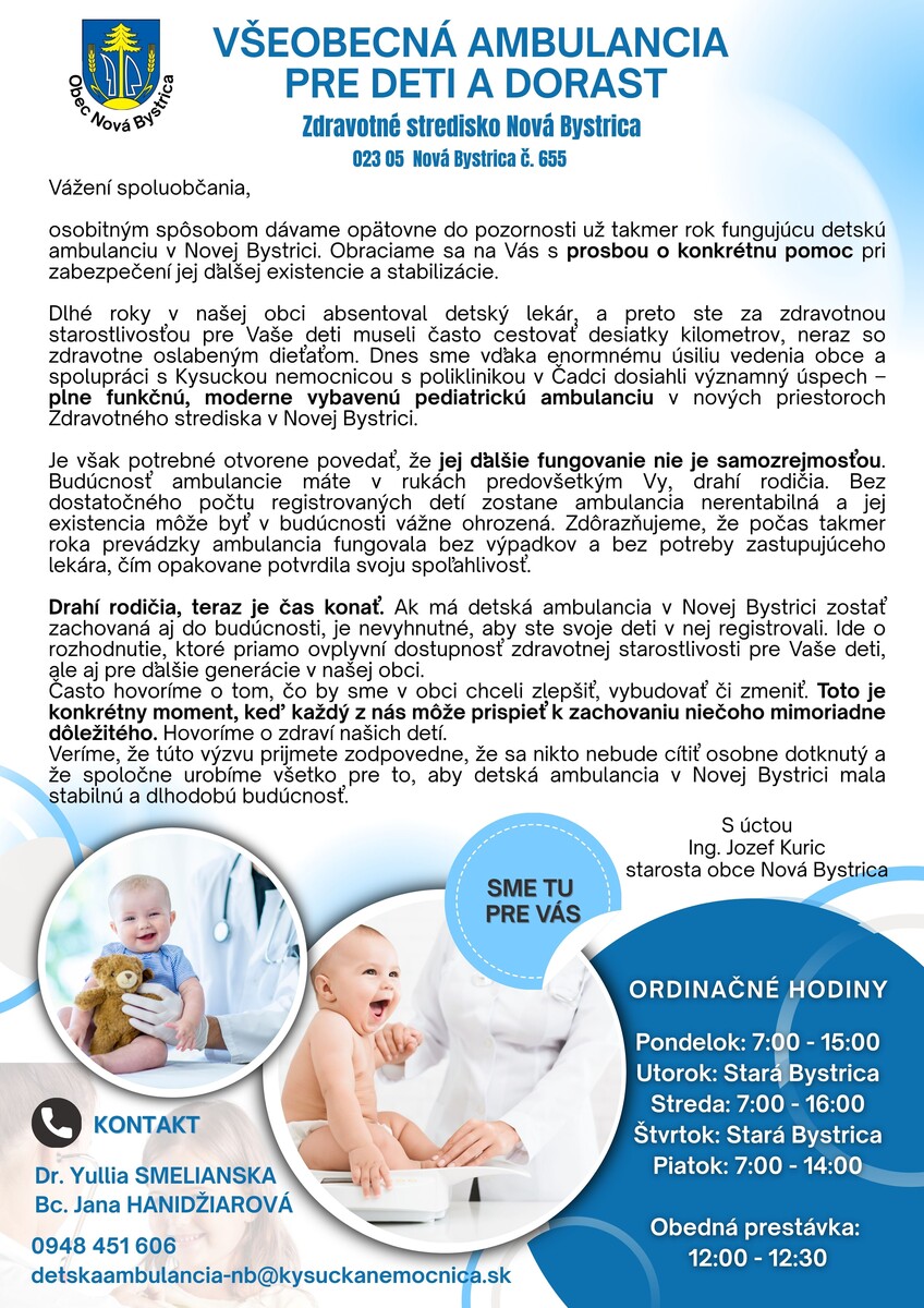 pediatria informovanie obcanov